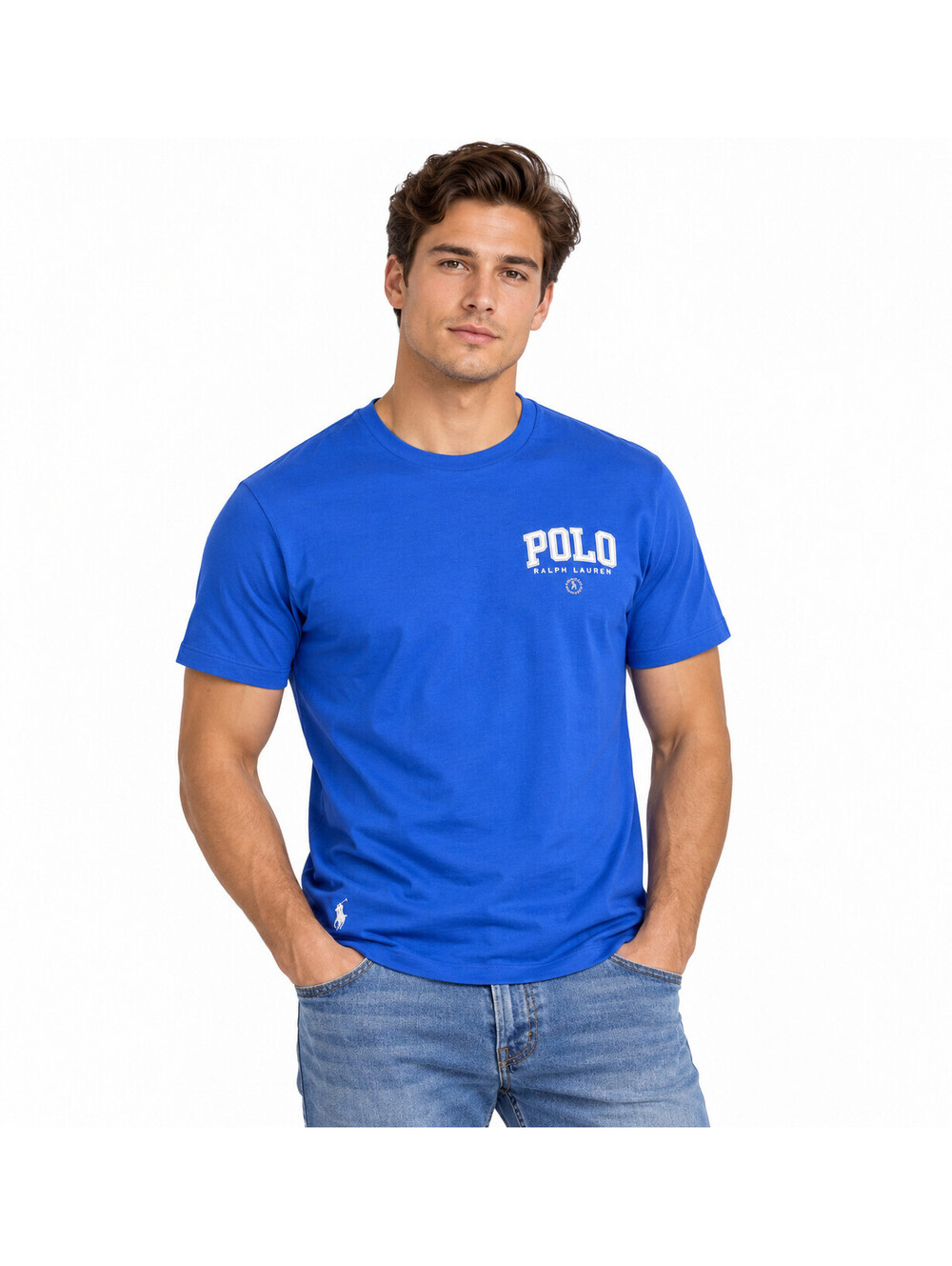 Polo Ralph Lauren Men’s T-Shirt LT Large Tall Blue Logo 100% Cotton NWT